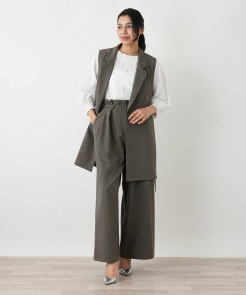 Leilian PLUS HOUSE / レリアンプラスハウス テーラードジャケット | ベスト【NEMIKA】 | 詳細1