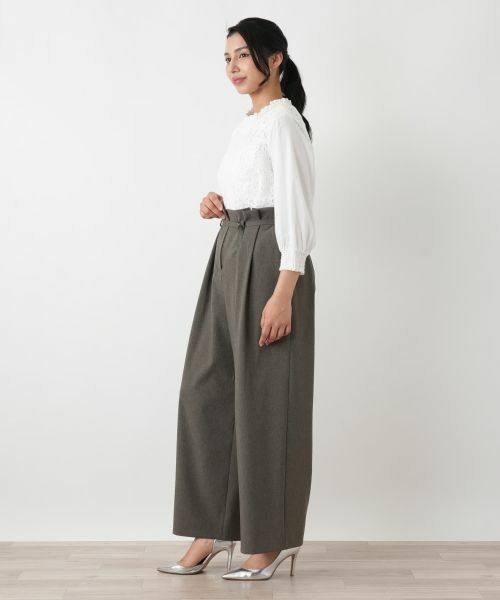 Leilian PLUS HOUSE / レリアンプラスハウス その他パンツ | ワイドパンツ【NEMIKA】 | 詳細2