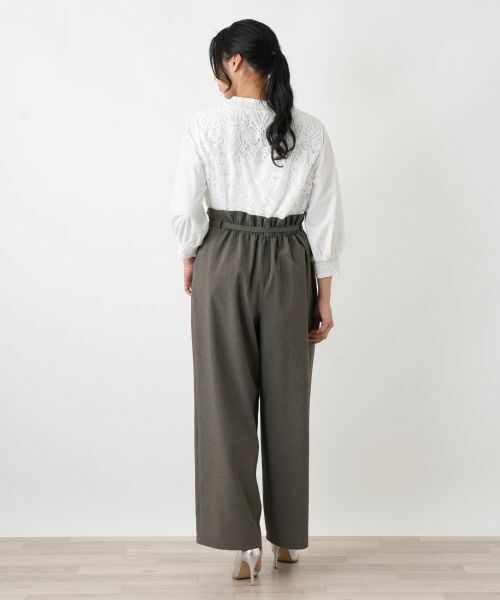 Leilian PLUS HOUSE / レリアンプラスハウス その他パンツ | ワイドパンツ【NEMIKA】 | 詳細3