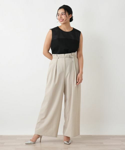 Leilian PLUS HOUSE / レリアンプラスハウス その他パンツ | ワイドパンツ【NEMIKA】 | 詳細4