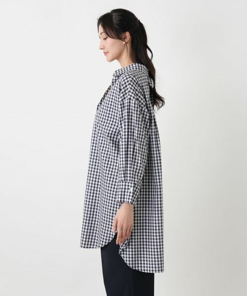 Leilian PLUS HOUSE / レリアンプラスハウス シャツ・ブラウス | ギンガムチュニックブラウス【NEMIKA】 | 詳細11