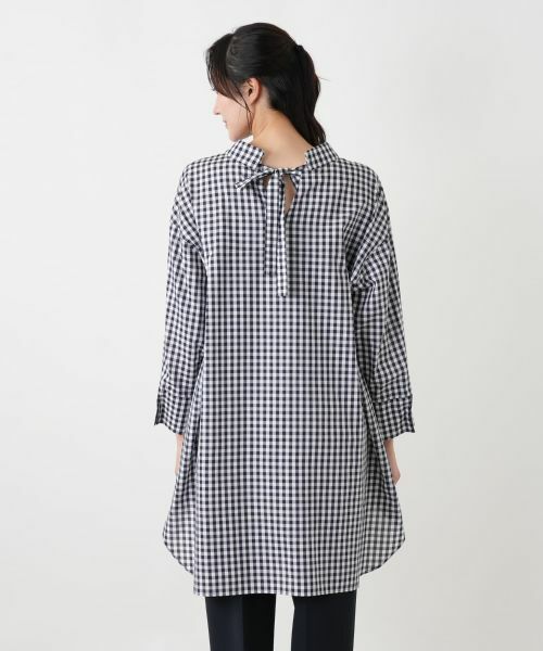 Leilian PLUS HOUSE / レリアンプラスハウス シャツ・ブラウス | ギンガムチュニックブラウス【NEMIKA】 | 詳細12