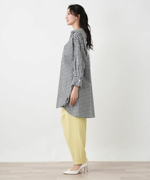 Leilian PLUS HOUSE / レリアンプラスハウス シャツ・ブラウス | ギンガムチュニックブラウス【NEMIKA】 | 詳細2