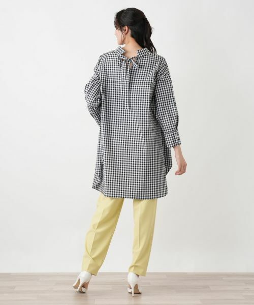 Leilian PLUS HOUSE / レリアンプラスハウス シャツ・ブラウス | ギンガムチュニックブラウス【NEMIKA】 | 詳細3