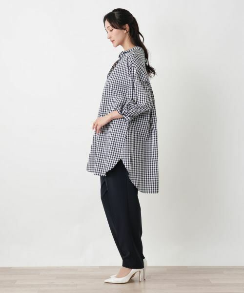 Leilian PLUS HOUSE / レリアンプラスハウス シャツ・ブラウス | ギンガムチュニックブラウス【NEMIKA】 | 詳細8