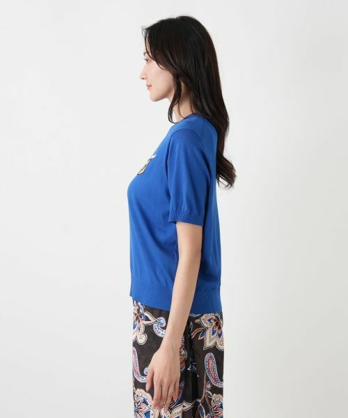 Leilian PLUS HOUSE / レリアンプラスハウス ニット・セーター | 猫モチーフクルーネックニット【NEMIKA】 | 詳細11