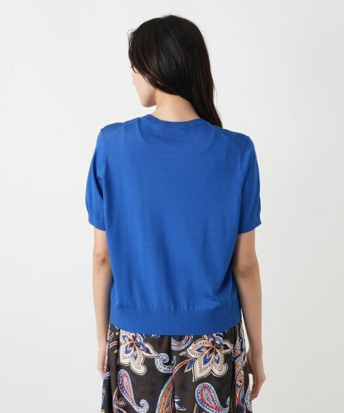 Leilian PLUS HOUSE / レリアンプラスハウス ニット・セーター | 猫モチーフクルーネックニット【NEMIKA】 | 詳細12