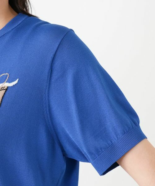 Leilian PLUS HOUSE / レリアンプラスハウス ニット・セーター | 猫モチーフクルーネックニット【NEMIKA】 | 詳細15