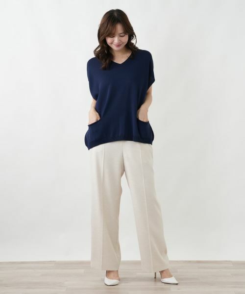 Leilian PLUS HOUSE / レリアンプラスハウス テーラードジャケット | ベスト【BIANCO&BLU】 | 詳細1