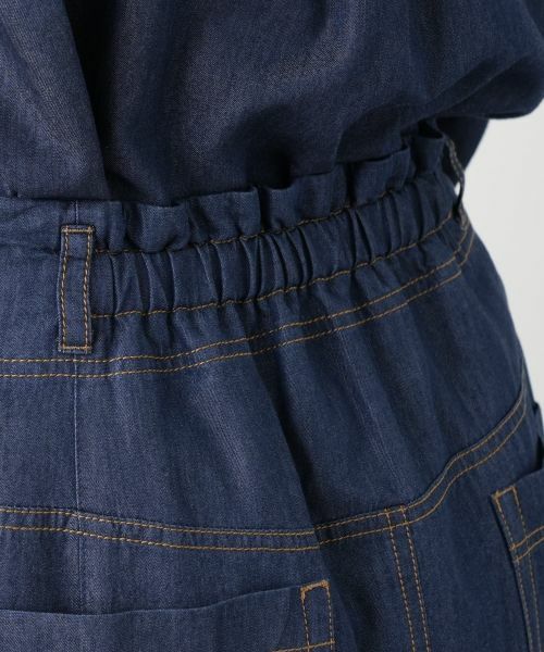 Leilian PLUS HOUSE / レリアンプラスハウス ミニ・ひざ丈スカート | デニム調 パネルフレアスカート【NEMIKA】 | 詳細9