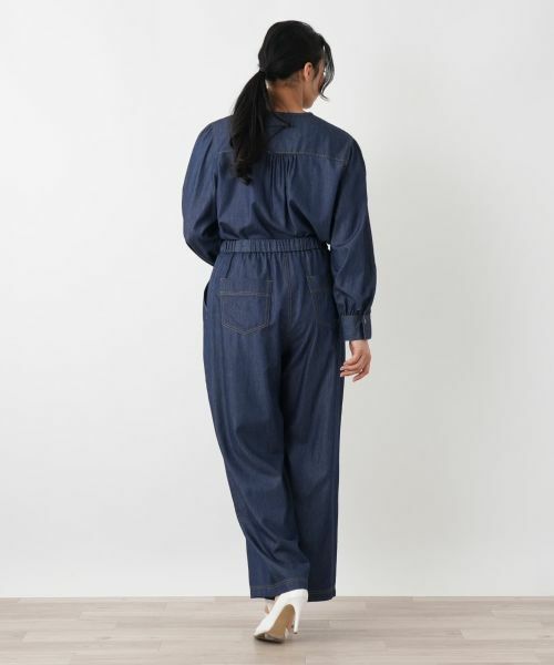 Leilian PLUS HOUSE / レリアンプラスハウス その他パンツ | デニム調 センターシームワイドパンツ【NEMIKA】 | 詳細3