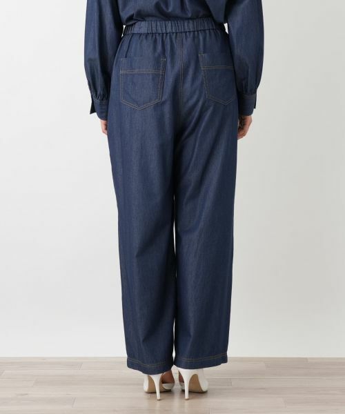 Leilian PLUS HOUSE / レリアンプラスハウス その他パンツ | デニム調 センターシームワイドパンツ【NEMIKA】 | 詳細6