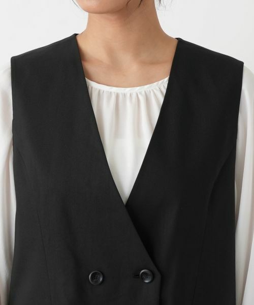 Leilian PLUS HOUSE / レリアンプラスハウス その他パンツ | ダブルブレストワイドオールインワン【NEMIKA】 | 詳細10