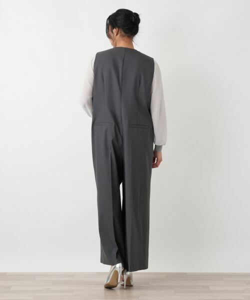 Leilian PLUS HOUSE / レリアンプラスハウス その他パンツ | ダブルブレストワイドオールインワン【NEMIKA】 | 詳細3
