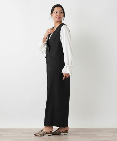 Leilian PLUS HOUSE / レリアンプラスハウス その他パンツ | ダブルブレストワイドオールインワン【NEMIKA】 | 詳細5