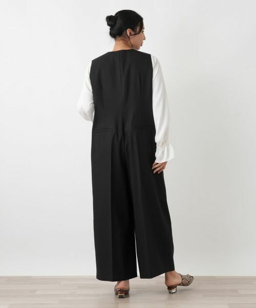 Leilian PLUS HOUSE / レリアンプラスハウス その他パンツ | ダブルブレストワイドオールインワン【NEMIKA】 | 詳細6
