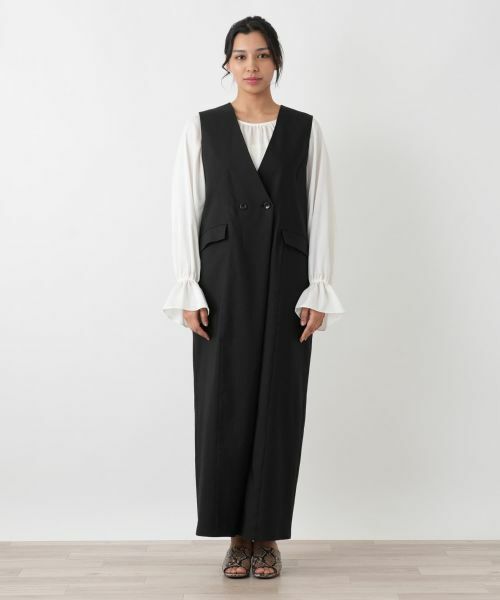 Leilian PLUS HOUSE / レリアンプラスハウス その他パンツ | ダブルブレストワイドオールインワン【NEMIKA】 | 詳細7