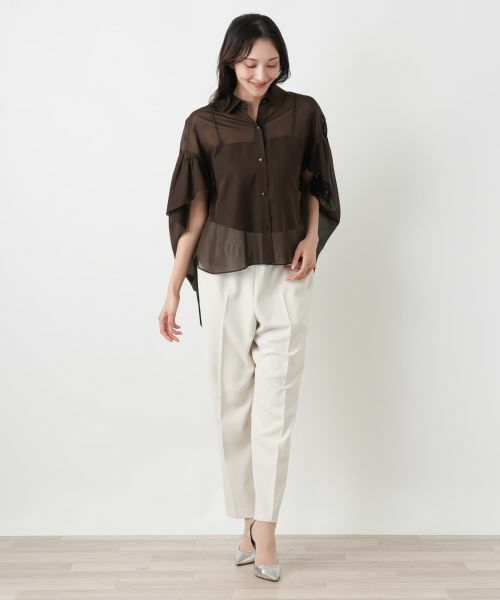 Leilian PLUS HOUSE / レリアンプラスハウス シャツ・ブラウス | デザインスリーブブラウス【NEMIKA】 | 詳細4