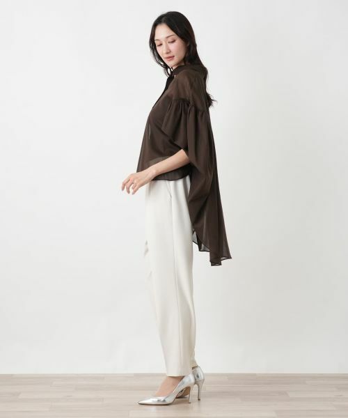 Leilian PLUS HOUSE / レリアンプラスハウス シャツ・ブラウス | デザインスリーブブラウス【NEMIKA】 | 詳細5