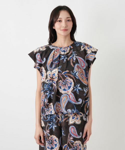 Leilian PLUS HOUSE / レリアンプラスハウス シャツ・ブラウス | ペイズリープリントブラウス【NEMIKA】 | 詳細4