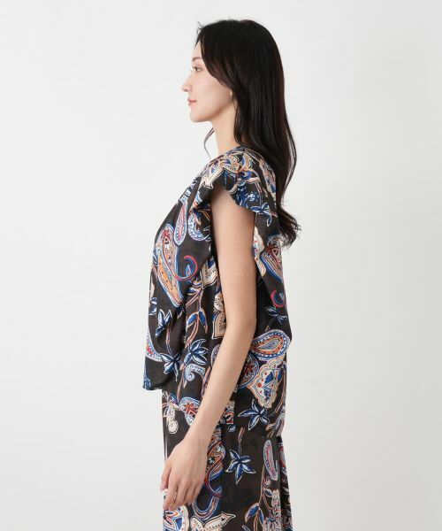 Leilian PLUS HOUSE / レリアンプラスハウス シャツ・ブラウス | ペイズリープリントブラウス【NEMIKA】 | 詳細5