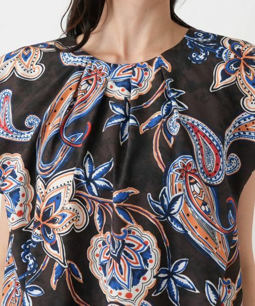 Leilian PLUS HOUSE / レリアンプラスハウス シャツ・ブラウス | ペイズリープリントブラウス【NEMIKA】 | 詳細7