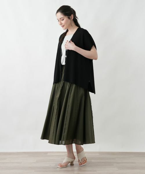 Leilian PLUS HOUSE / レリアンプラスハウス ミニ・ひざ丈スカート | 洗えるスカート | 詳細4