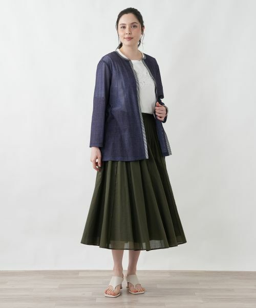 Leilian PLUS HOUSE / レリアンプラスハウス ミニ・ひざ丈スカート | 洗えるスカート | 詳細5