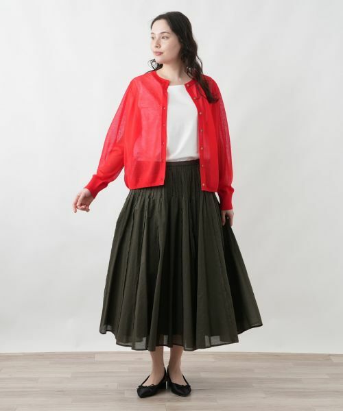 Leilian PLUS HOUSE / レリアンプラスハウス ミニ・ひざ丈スカート | 洗えるスカート | 詳細7