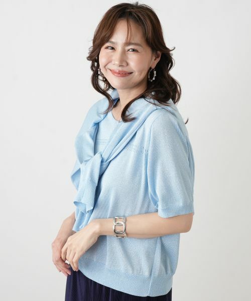 Leilian PLUS HOUSE / レリアンプラスハウス ニット・セーター | セーター（コバルトブルー）