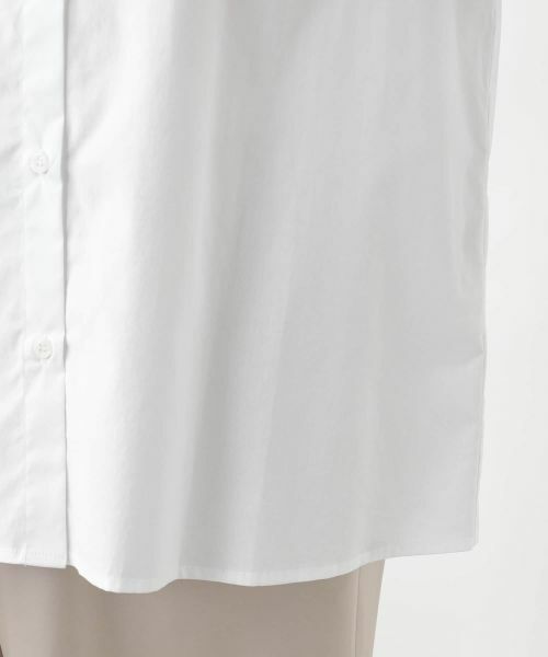 Leilian PLUS HOUSE / レリアンプラスハウス シャツ・ブラウス | カットワークスリーブシャツ【BLUBIANCO】 | 詳細11