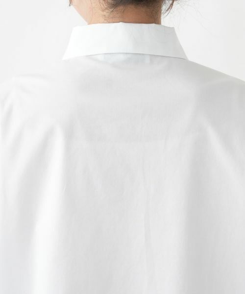 Leilian PLUS HOUSE / レリアンプラスハウス シャツ・ブラウス | カットワークスリーブシャツ【BLUBIANCO】 | 詳細8