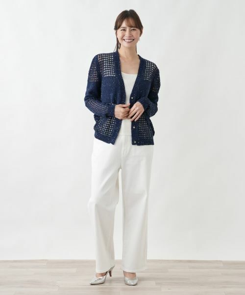 Leilian PLUS HOUSE / レリアンプラスハウス カーディガン・ボレロ | カーディガン【BLUBIANCO】 | 詳細1