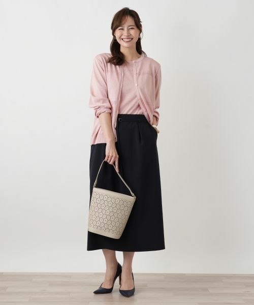 Leilian PLUS HOUSE / レリアンプラスハウス ミニ・ひざ丈スカート | タイトスカート【Leilian WHITE LABEL】 | 詳細1