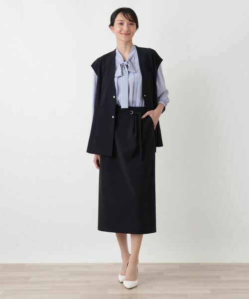 Leilian PLUS HOUSE / レリアンプラスハウス ミニ・ひざ丈スカート | タイトスカート【Leilian WHITE LABEL】 | 詳細4