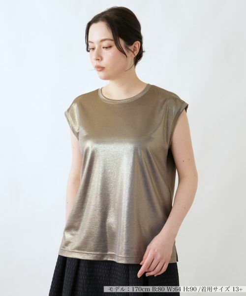 Leilian PLUS HOUSE / レリアンプラスハウス カットソー | カットソー【BOURGE】（ゴールド）