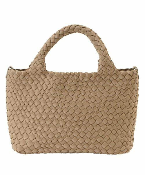 Leilian PLUS HOUSE / レリアンプラスハウス ハンドバッグ | メッシュ編みデザイントートバッグ（キャメル系）