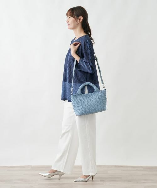 Leilian PLUS HOUSE / レリアンプラスハウス ハンドバッグ | メッシュ編みデザイントートバッグ | 詳細14