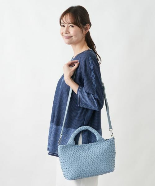 Leilian PLUS HOUSE / レリアンプラスハウス ハンドバッグ | メッシュ編みデザイントートバッグ | 詳細15