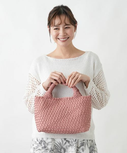 Leilian PLUS HOUSE / レリアンプラスハウス ハンドバッグ | メッシュ編みデザイントートバッグ | 詳細17