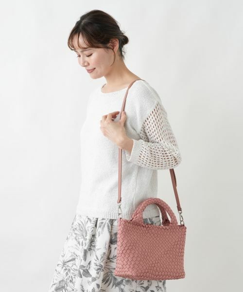 Leilian PLUS HOUSE / レリアンプラスハウス ハンドバッグ | メッシュ編みデザイントートバッグ | 詳細19