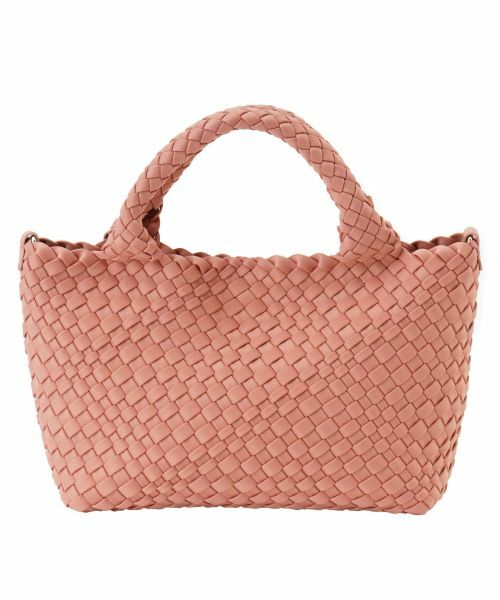 Leilian PLUS HOUSE / レリアンプラスハウス ハンドバッグ | メッシュ編みデザイントートバッグ（レッド）