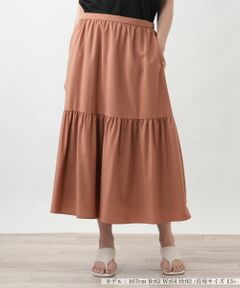 Leilian PLUS HOUSE / レリアンプラスハウス ミニ・ひざ丈スカート | ティアードスカート【BOURGE】