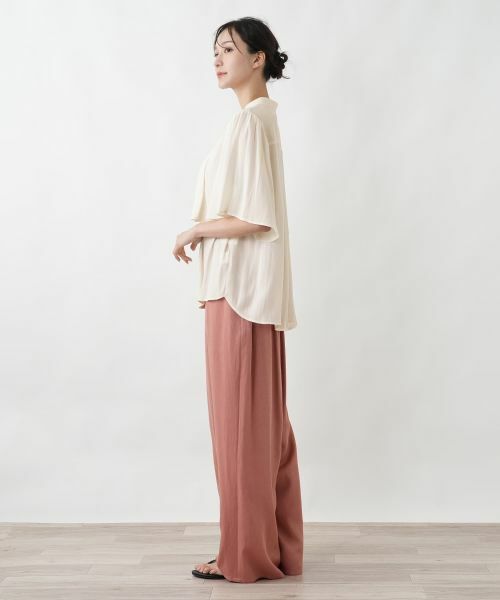 Leilian PLUS HOUSE / レリアンプラスハウス シャツ・ブラウス | ケープライクブラウス【BOURGE】 | 詳細5