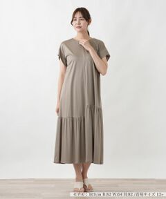 Leilian PLUS HOUSE / レリアンプラスハウス ドレス | スムースジャージドレス【BOURGE】