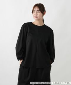 Leilian PLUS HOUSE / レリアンプラスハウス カットソー | 袖コンシャスジャージプルオーバー【BOURGE】