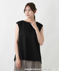 Leilian PLUS HOUSE / レリアンプラスハウス カットソー | 2WAYタンクジャージプルオーバー【BOURGE】