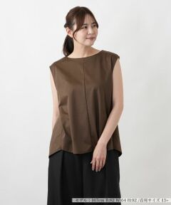 Leilian PLUS HOUSE / レリアンプラスハウス カットソー | 2WAYタンクジャージプルオーバー【BOURGE】