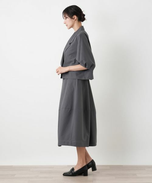 Leilian PLUS HOUSE / レリアンプラスハウス テーラードジャケット | エアドッツクロップドジャケット【BOURGE】 | 詳細2