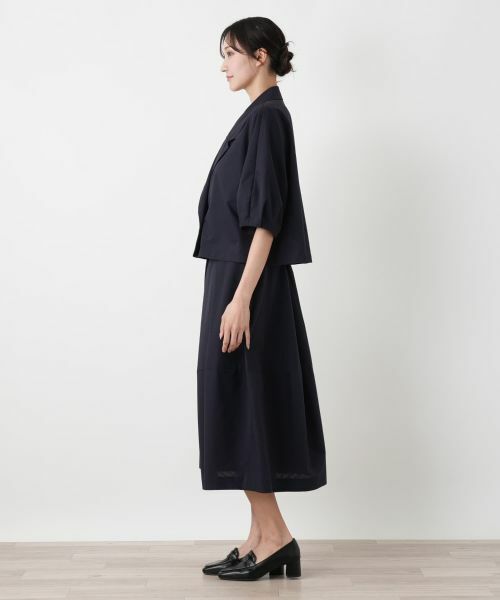 Leilian PLUS HOUSE / レリアンプラスハウス テーラードジャケット | エアドッツクロップドジャケット【BOURGE】 | 詳細5